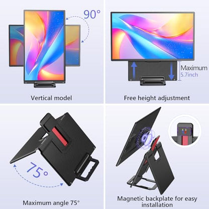 23.8" Large Portable Monitor, 2.5K QHD 180Hz Laptop Screen Extender, 150% RGB 178° IPS, Speakers & USB Hub for Office/Gaming with Kickstand, Travel Monitor for Laptop/PC/Mac/Xbox, VESA USB-C & HDMI - style: A2-23.8" Portable Monitor