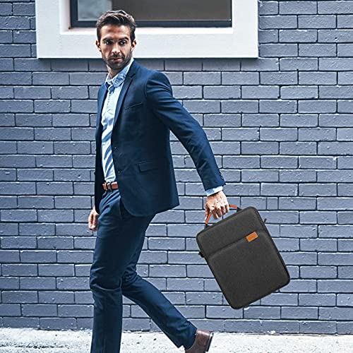 TiMOVO 9-11" Tablet Sleeve Bag Carrying Case with Strap, Black & Grey | Fits iPad A16 11", Pad Air 11/5th & 4th 10.9", 10th Gen/10.2", Galaxy Tab A11 Plus, Multi-Pocket, Handle, Padded Protection - color: Ab-Black & Grey, size: 9-11