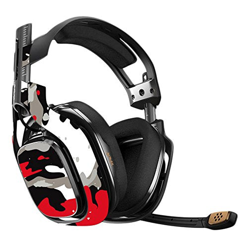 MightySkins Skin Compatible with Astro A40 3rd Generation Gaming Headset - Red Camo Protective, Durable, and Unique Vinyl Decal wrap Cover Easy to Apply, Remove, and Change Styles Made in The USA - color: Red Camo