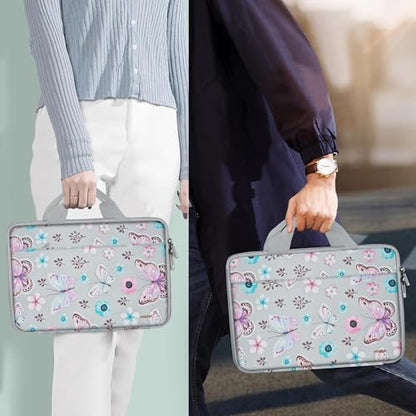 Hseok Laptop Case 13.3-14 Inch Sleeve,TSA Shockproof Computer Handbag,Compatible with MacBook Neo/Pro 14 M5/M4/M3/M2/M1,All Models 13.3" MacBook Air/Pro,XPS 13/14,Most 13-14 Notebooks,Butterfly - color: Butterfly