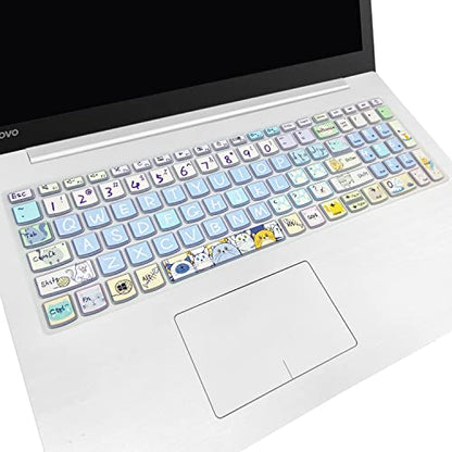Keyboard Cover for Lenovo IdeaPad 320 330 330s 340s 520 720s 130 S145 L340 S340 15.6" 17.3"/ IdeaPad 3/Yoga C740 C940 15.6"/ ThinkBook 15/Lenovo-A12'' (Cute Cat) - color: Cute Cat