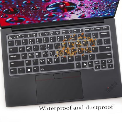 2 PCS Keyboard Cover for 2026 2025 16 inch ThinkPad P1 Gen 9/Gen 8/Gen 7, 16" ThinkPad T1g Gen 9/Gen 8 (NOT FIT ThinkPad P16 P16v P16s T16 T16g) US Protective Keyboard Skin-Black+Clear - color: Black+Clear