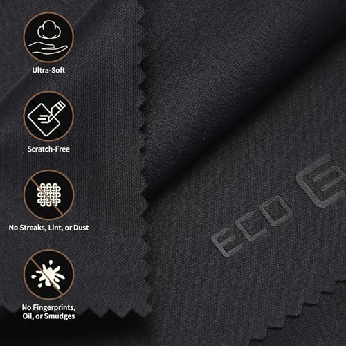 Eco-Fused Microfiber Cleaning Cloths - 50 Pack - (5.5 x 3 inches) for Cleaning Glasses, Spectacles, Camera Lenses, iPad, Tablets, Phones, Smartphones, Laptops, LCD Screens and Other Delicate Surfaces - color: 50 Pack - ( 5.5 X 3 Inches)