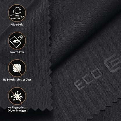 Eco-Fused Microfiber Cleaning Cloths - 50 Pack - (5.5 x 3 inches) for Cleaning Glasses, Spectacles, Camera Lenses, iPad, Tablets, Phones, Smartphones, Laptops, LCD Screens and Other Delicate Surfaces - color: 50 Pack - ( 5.5 X 3 Inches)