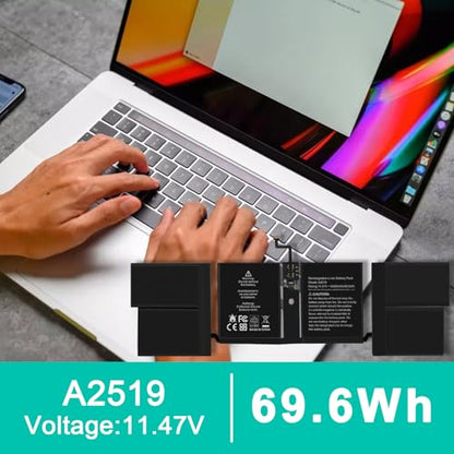 ASUNCELL MacBook Pro A2442 Replacement Battery for 14inch (2021) EMC 3650 8102, Compatible with A2519 Battery - size: A2442 12.20 * 4.92 * 0.94 in