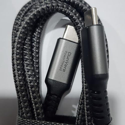 Power Thread USB C to USB C Cable 240W | USB-if Certified | PD 3.1 Fast Charging Cable | E-Marker Chip | 480Mbps Data Transfer, Braided Nylon for MacBook, iPad, Samsung, Laptop