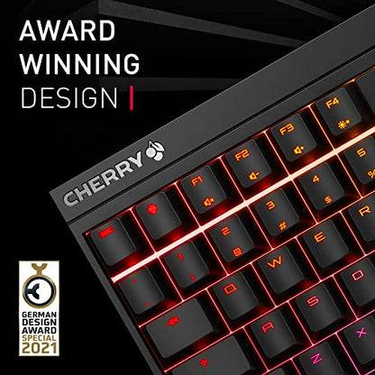 CHERRY XTRFY MX 2.0S, Wired Mechanical Gaming Keyboard with RGB-Lighting, Designed in Germany, Full Key Rollover, Anti Ghosting, Cherry MX2A Blue Switches, White - color: White, size: MX2A Blue
