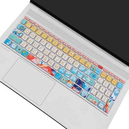 Keyboard Cover for 15.6" HP ProBook 450 G8 G9 G10 / ProBook 455 G8 G9 G10 /ProBook 650 G8/HP Zbook Power G8 G9, Cute Keyboard Skin, Litter Flowers - color: Litter Flowers