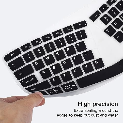Keyboard Cover for Logitech Ergo K860 Wireless Ergonomic Keyboard, Black - color: Black, size: Logitech K860