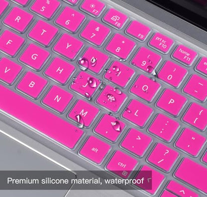 Keyboard Cover Skin for Dell Latitude 3440 5440 5430 5431 5420 14", 14" 7440 7430 7420 7410, Dell Latitude 14" 9420 9430, 15.6" 9520 9510 7520 Keyboard Protector, Hot Pink - color: Hot Pink