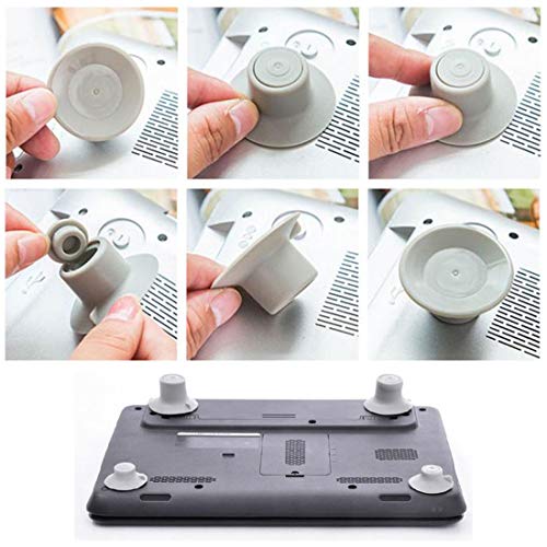 8 Pcs Small Notebook Laptop Cooling Pads Skidproof Pad Cooler Stand 8 (4pcs Large + 4pcs Small)