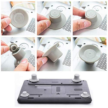8 Pcs Small Notebook Laptop Cooling Pads Skidproof Pad Cooler Stand 8 (4pcs Large + 4pcs Small)