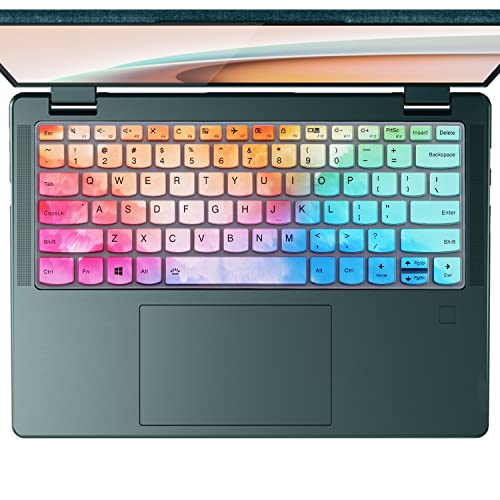Keyboard Cover for Lenovo Yoga C740 C940 14" /Lenovo Yoga 6 13ARE05 13ALC6 /Yoga C930 930 920 13.9" /Yoga 720 720S 730 13.3" /Yoga 720 12.5" /Yoga 730 15.6"/Lenovo Flex 14 14" Keyboard Skin-Colorful - color: Colorful