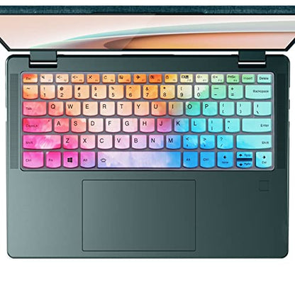 Keyboard Cover for Lenovo Yoga C740 C940 14" /Lenovo Yoga 6 13ARE05 13ALC6 /Yoga C930 930 920 13.9" /Yoga 720 720S 730 13.3" /Yoga 720 12.5" /Yoga 730 15.6"/Lenovo Flex 14 14" Keyboard Skin-Colorful - color: Colorful