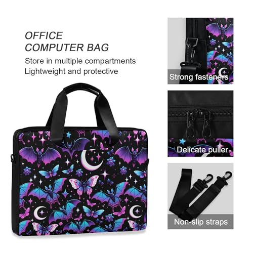 MNSRUU Laptop Bag for 15.6 inch Black Gothic Bats - color: Bats A8889