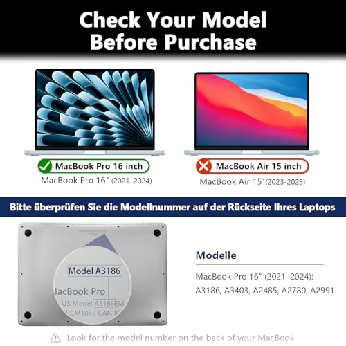 Magnetic Privacy Screen for Macbook Pro 16 Inch (2021-2024, M1, M2, M3, M4), Removable Anti Glare Blue Light Macbook Pro Screen Protector, 360° Anti Spy and Easy Install Shield - size: Privacy Screen MacBook Pro 16 Inch