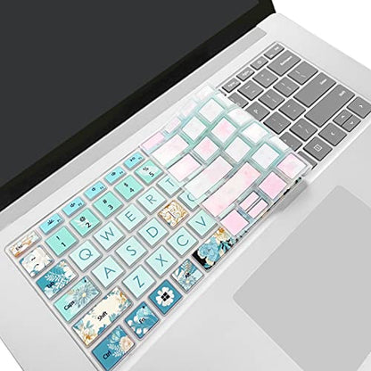Keyboard Cover Skin for Microsoft Surface Laptop 3/4/5 13.5 & 15 Inch, Surface Laptop Studio/Studio 2 14.4", Peony - color: Peony