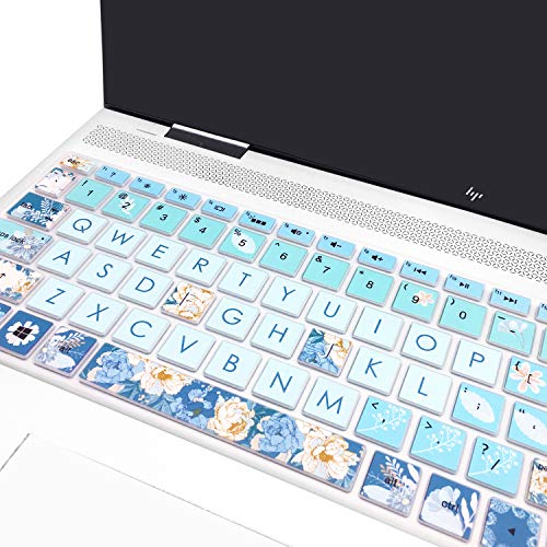 Keyboard Cover for HP Envy x360 15.6''Series/Pavilion 15/ Pavilion x360 15.6” Series/Envy 17 17.3" Series/HP Laptop 15t 17t 17-ca0011nr 17-by0040nr, Peony - color: Peony