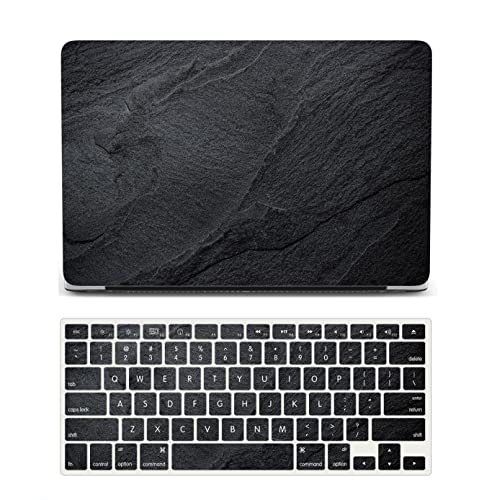 MacBook Air 13 Inch Laptop Case Compatible with 2010-2017 Models A1466 A1369 - Plastic Hard Shell Cover & Keyboard Skin - Black - color: 1264 Black, size: Air 13" 2010-2017(A1369/A1466)