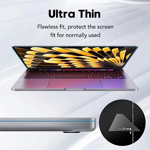 Tempered Glass Screen Protector Compatible with MacBook Air 15.3" M2 2023,9H Hardness Scratch Resistant Macbook Air 15 Inch Screen Film Guard, Bubble Free Ultra-Thin HD Transparency Anti-Fingerprint - color: MacBook Air 15.3 inch, size: 1pc