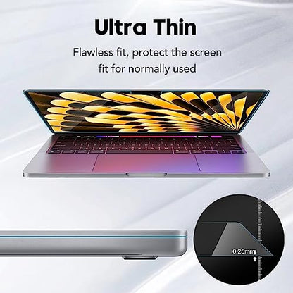 Tempered Glass Screen Protector Compatible with MacBook Air 15.3" M2 2023,9H Hardness Scratch Resistant Macbook Air 15 Inch Screen Film Guard, Bubble Free Ultra-Thin HD Transparency Anti-Fingerprint - color: MacBook Air 15.3 inch, size: 1pc