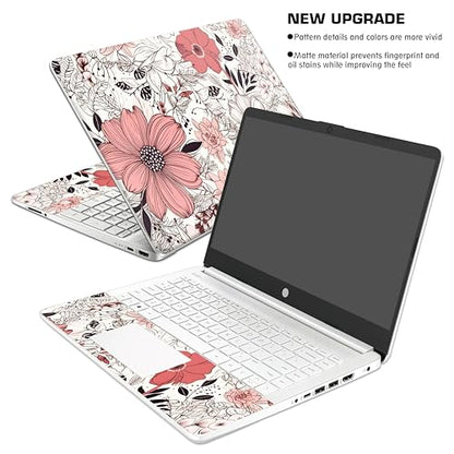 Laptop Skin Decal HP 15.6" - Botanical, Laptop Cover Sticker, No Cutting Required, No Bubble, Waterproof, Scratch Resistant - Including Wide Screen and Wrist Pad - size: 15.6 inch