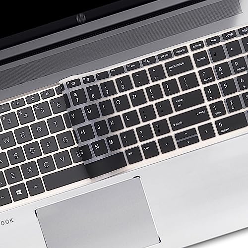 Keyboard Cover for 15.6" HP ProBook 450(G5/G6/G7) 455(G5/G6/G7) 650 G4 G5|17.3" HP ProBook 470 G5 (Not Fit ProBook 450/455 G8 G4 G3 G2 G1, ProBook 650 G8 G3 G2 G1)-Black - size: 15.6 Inch