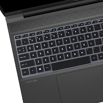 Keyboard Cover for 2026-2023 HP Victus 15 Gaming Laptop 15.6"/Victus 16.1" 15z-fb200/100 15t-fa100 15-fa2013dx 15-fa2082wm 15-fb3001nr 15-fb3093dx fa0033dx 16-d0506la 16-s1023dx 16-r1006ns 16-e0076ax - color: Black