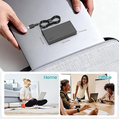 New Slim 140W USB-C Laptop Charger Compatible with Lenovo Slim Pro 7 9, Legion Pro 5 5i 7 7i, Legion 9, IdeaPad Pro 5, Yoga Pro 7 9, Yoga 9i 7i, ThinkPad Z16, ADL140YDC3A GX21M50625