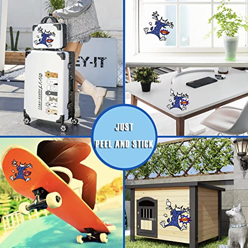 Scratch and Dent Fix Car Stickers, Funny Cartoon Cat Splash Into Pieces, Bumper Stickers for Jeep, Van, Auto, Truck, Motorcycle, Laptop, Skateboard, Wall, Window Decals Band-Aid Stickers - color: Tom-m