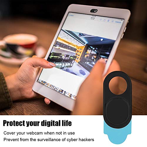 Zopsc Ultra Thin Metal Webcam Cover, 3-Pack Anti-Hacker Security Sliding Lens Protector for Laptops and Tablets Black Silver Mixed Color - color: black
