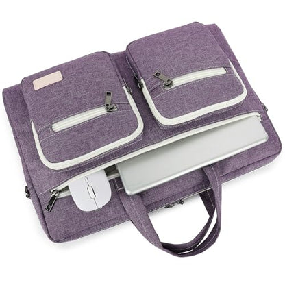 DACHEE Laptop Shoulder Bag for 15 Inch/15.6 Inch Macbook Pro - color: New Purple