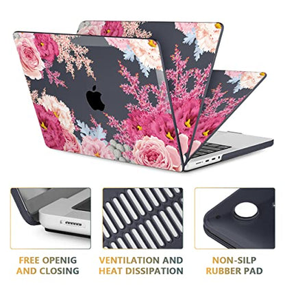 CISSOOK Compatible with MacBook Pro 14 inch Case 2026-2021 M5 M4 M3 M2 M1 | A3434 A3427 A3426 A3112 A3185 A3401 A2918 A2992 A2779, 5in1 Kit Hard Shell Case, Scratch Resistant, Gorgeous Flowers﻿ - color: 14inch-Gorgeous Flowers