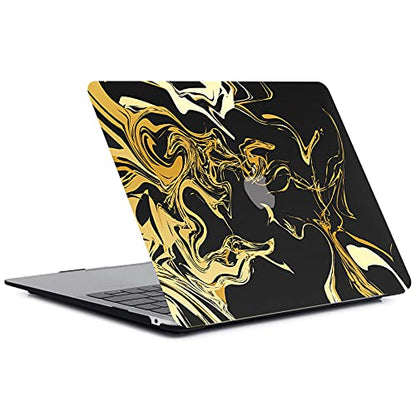 Hard Cover Compatible with MacBook Air 11 inch Case 2015 2014 2013 2012 2011 2010 Realease Model A1465 A1370, Color Printing Matt Plastic Hard Protective Shell Cover Case - Black Marble - color: 1055 Black marble, size: Air 11" 2010-2015(A1370/A1465)