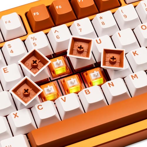 KEEBMONKEY WOBKEY Rainy 75 Aluminum HMX/JWK Switches Mechanical Keyboard with Superior Acoustics, Wired, BT, 2.4G Wireless Connectivity (Pro Orange(Mirrored Glass Weight)) - style: Pro Orange(Mirrored Glass Weight)