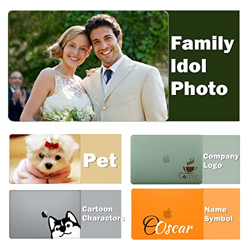 Se7enline for MacBook Pro 14 inch Case 2026-2021 M5 M4 M3 M2,Customized | Custom Personalized Photo & Name Hard Shell Cover & Clear Keyboard Skin Anti-Scratch Heat Dissipation Full Port Access Slim - color: Customized