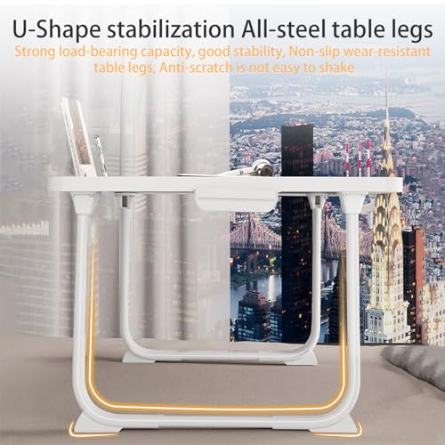 Extra Large 23 Inch Laptop Desk for Bed | Portable Lap Tray Table with Storage Drawer & Bookstand, Laptop Bed Table for Eating Working Writing Reading