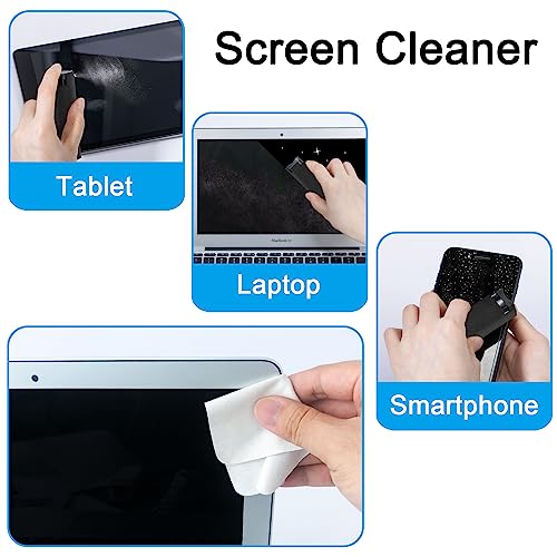 walrfid Screen Cleaner Touchscreen Mist Spray for Phone Laptop TV, Black | Electronics Cleaning Kit for Tablet, PC, Computer, LCD, Car Screens, Compatible with iPhone iPad MacBook Pro - color: Safety Black