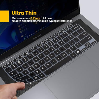 Keyboard Cover Skin for 2026 Samsung Galaxy Book 6 NP944XJG NP744BJG 14", Galaxy Book6 Pro/Ultra 14 & 16 inch NP944XJG NP964XJG NP964UJG Laptop Keyboard Protector(Not Fit GalaxyBook 5/4/3), Black