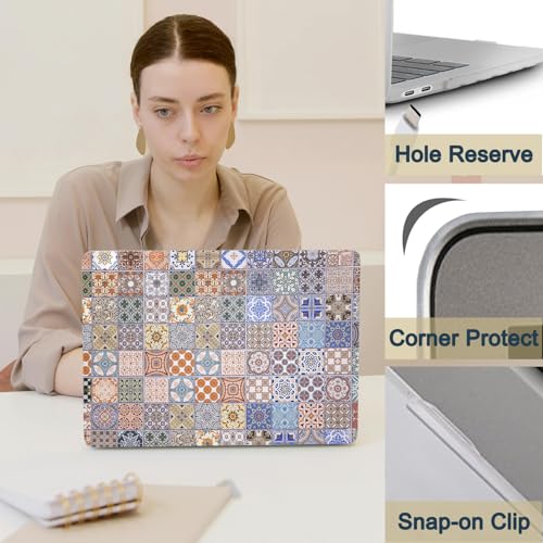 Hard Case Compatible with New MacBook Air 13 Inch Case 2020 2019 2018 Release Model A2337 M1 A2179 A1932 with Retina Display and Touch ID, Matt Plastic Hard Shell Case Cover - Plaid Pattern - color: 1003 Plaid pattern, size: New Air 13" 2018-2020(A1932/A2