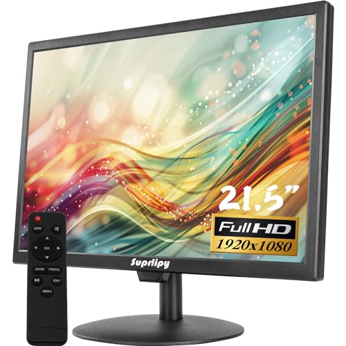 21.5" FHD Mini LCD Monitor Display Screen 1920x1080 60Hz 16:9 BNC VGA HDMI AV with USB Input Built-in Loudspeaker for CCTV Security Camera DVR PC Game Console - color: 21.5 Inch 1920x1080