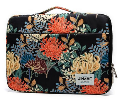 Kinmac 360 Protective Water Resistant Laptop Case Bag Sleeve with Handle for Surface, MacBook Air/Pro, iPad Pro - 12.9 and 13.3 inch Laptop (Royal Chrysanthemum) - color: Royal Chrysanthemum, size: 12 inch-13.3 inch