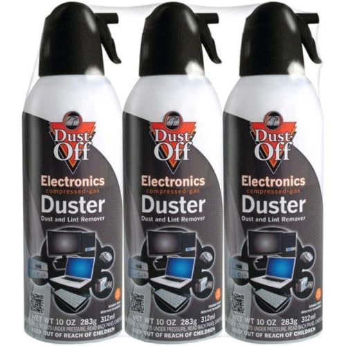 Falcon Compressed Gas (152a) Disposable Cleaning Duster 3 Count, 10 oz. Can (DPSXL3)