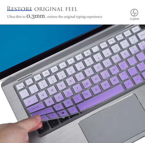 Keyboard Cover for Dell Latitude 7440 7430 7420 7410 5440 5431 5430 5420 14" Laptop, Dell Latitude 9430 9420 14"/Latitude 9520 9510 15.6"/Latitude 7640 16" Keyboard Skin - Gradual Purple - color: Gradual Purple