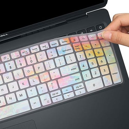 Keyboard Cover for 2022 2021 Dell Inspiron 15 17 5501 5502 5505 5508 5584 5590 5593 5598 7000 7500 7590 7591 7501 7506 7706 7790 Vostro 3501 3502 3505 5501 5502, 7590 5590, Inspiron 15 3000 5000 7000 - color: Colors