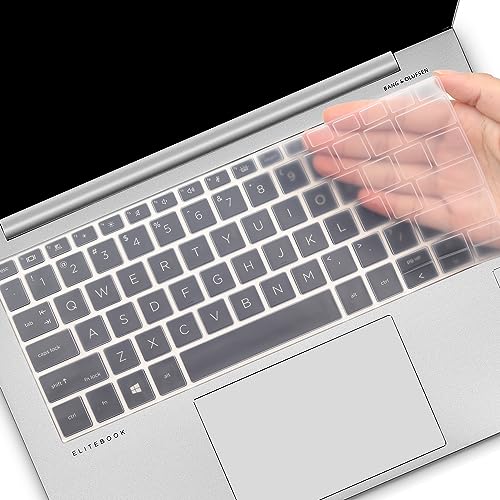 Keyboard Cover for HP EliteBook 840 G9 G10 G11 14 inch, EliteBook 830 835 840 1040 G9 G10 13.3 14 inch Laptop Accessories Keyboard Protective Skin (Not fit 840 845 1040 G8 G7 G6 G5 G4 G3)-Clear - color: Clear