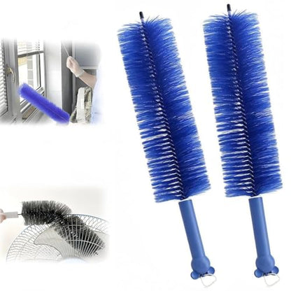 Upgrade Reusable Bendable Cleaning Brush for Home Electric Fan Air Conditioner Car Vent Curtains Cleaner,2026 New Bendable Microfiber Duster.（Blue） - color: Blue