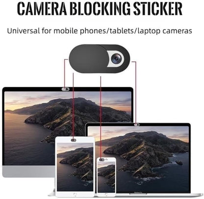 4 Pack Webcam Cover Slide Privacy Cover for Laptop Phone Tablet Camera Blocker - color: White