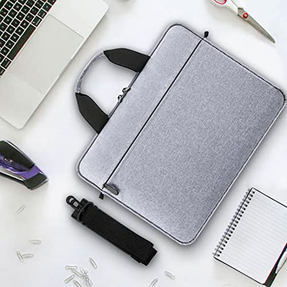 15.6-16 Inch Laptop Sleeve Case Shoulder Bag with Handle, Gray | Compatible with for 15.6 Inch Laptop Computer, 16 Inch MacBook Pro/Max M1 M2 M3 M4 M5, Laptop Carrying Bag Briefcase - color: Gray, size: 15.6/16 Inch