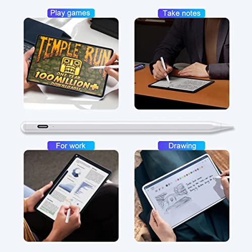 EFAITHFIX Stylus Pen for Touch Screens with Magnetic Design Rechargeable Universal Active Stylus Pen Compatible with iOS/Android/Tablet/Phones/iPad pro/Mini/Air Digital Pencil for Writing and Drawing - color: Stylus Pen for Android White